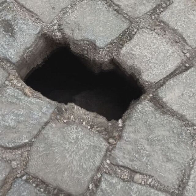 Паве пропадна в София, а под нея се появи огромна яма 