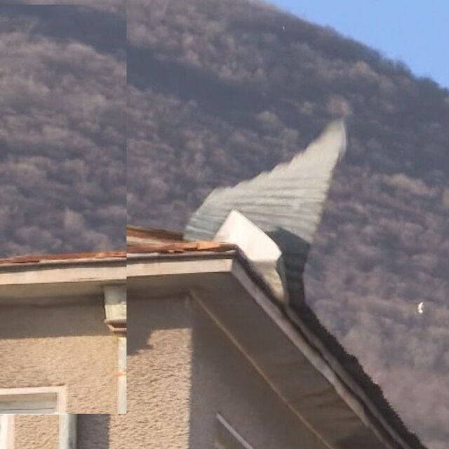 Пораженията във Враца: Летящи ламарини, паднали стени и повредени покриви 