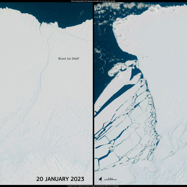 Айсберг с размерите на Лондон се откъсна от Антарктида