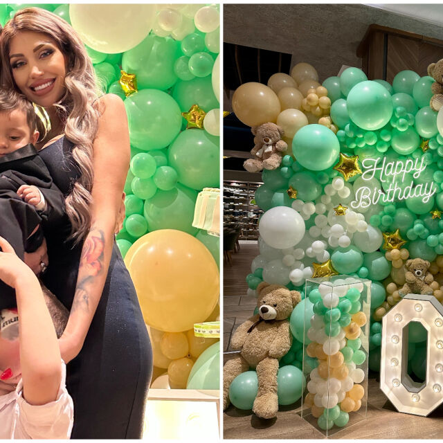 Той е само на 1 г., а получи 20 кг торта и 1000 балона за рождения си ден (СНИМКИ + ВИДЕО)