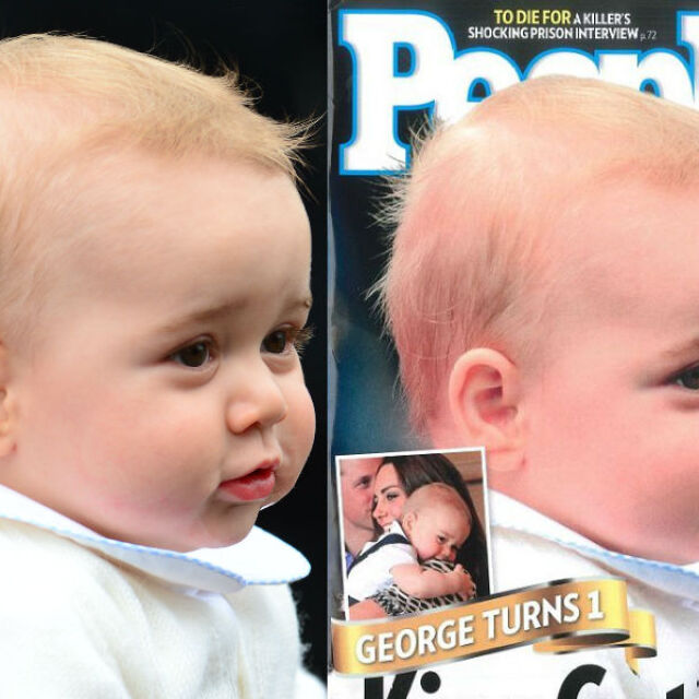 Photoshop не пожали и малкия принц Джордж