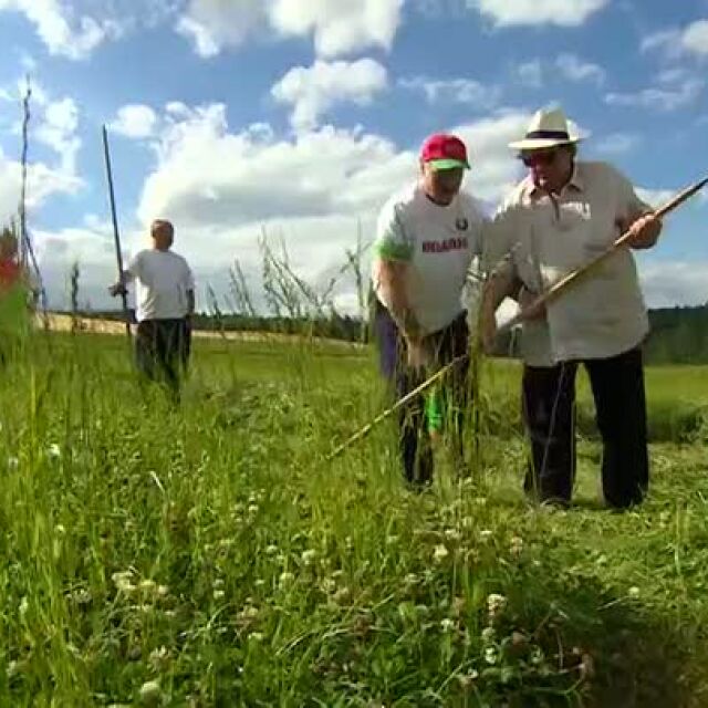 Депардийо коси трева с Лукашенко (ВИДЕО)
