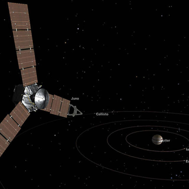 Сондата "Юнона" на НАСА се доближава до Юпитер
