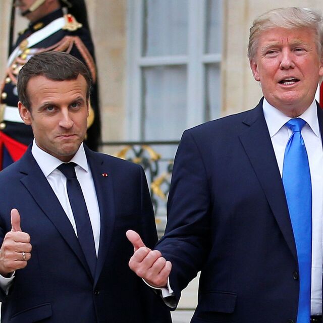 Защо френският глобалист Макрон се сприятелява с националиста Тръмп?