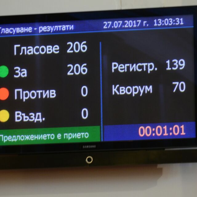Парламентът прие декларация за договора с Македония