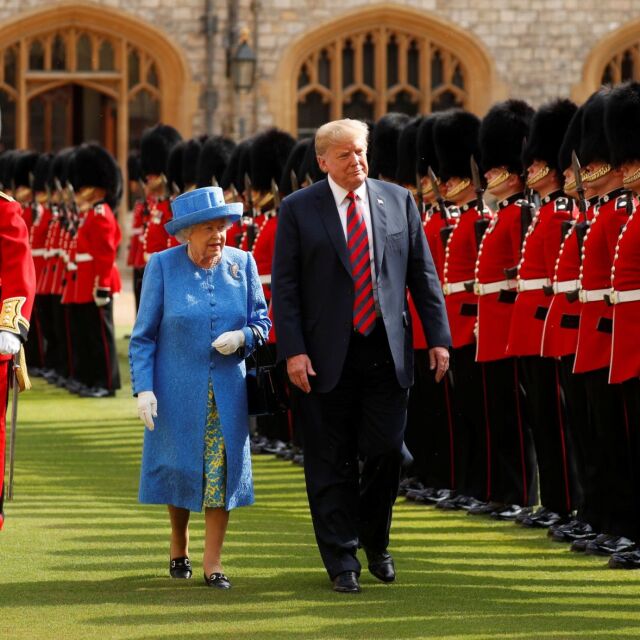 Доналд Тръмп се срещна с Елизабет Втора в Уиндзорския замък
