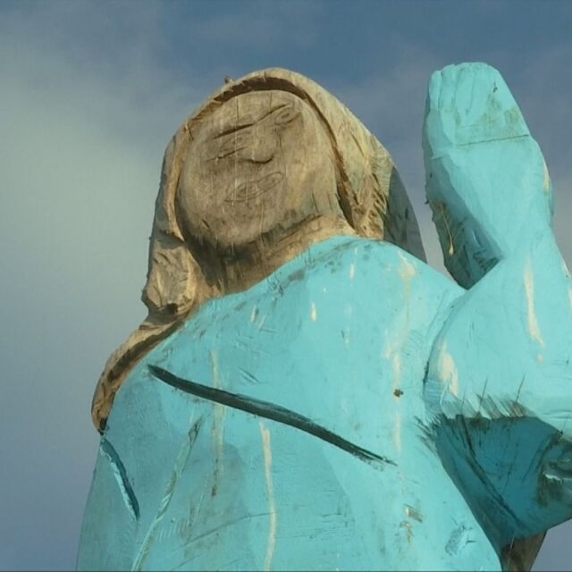 Статуя на Мелания до родния й град предизвика противоречиви реакции