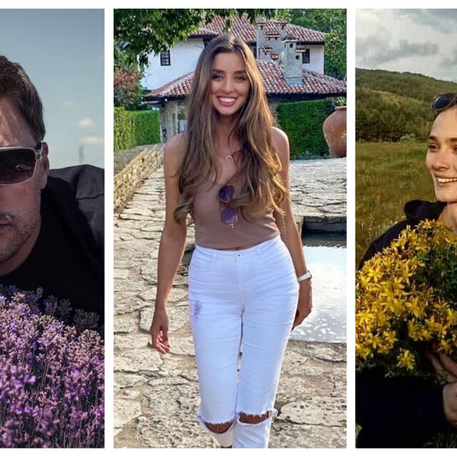 Къде из България Саня Борисова, Владо Карамазов и Лорина Камбурова се любуват на цветята и билките