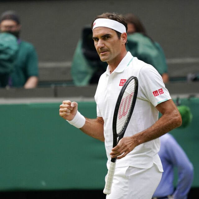 Федерер в третия кръг на "Уимбълдън" за рекорден 18-и път