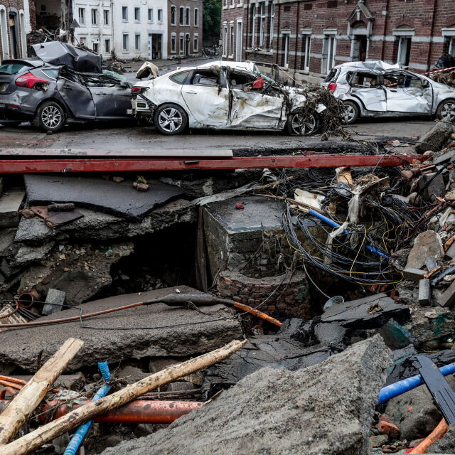 Проливни дъждове отново наводниха Белгия