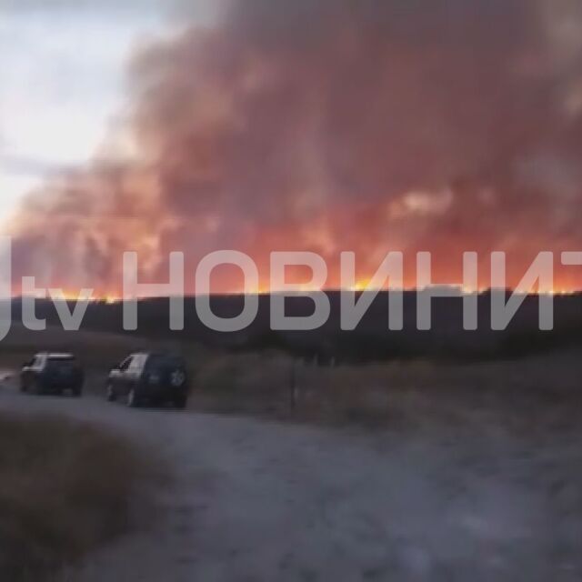 Пожари бушуват в Хасковско: Един от тях е непосредствено близо до село (ВИДЕО)