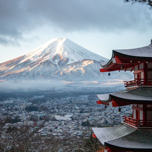 Защо японски град блокира гледка към планината Фуджи?
