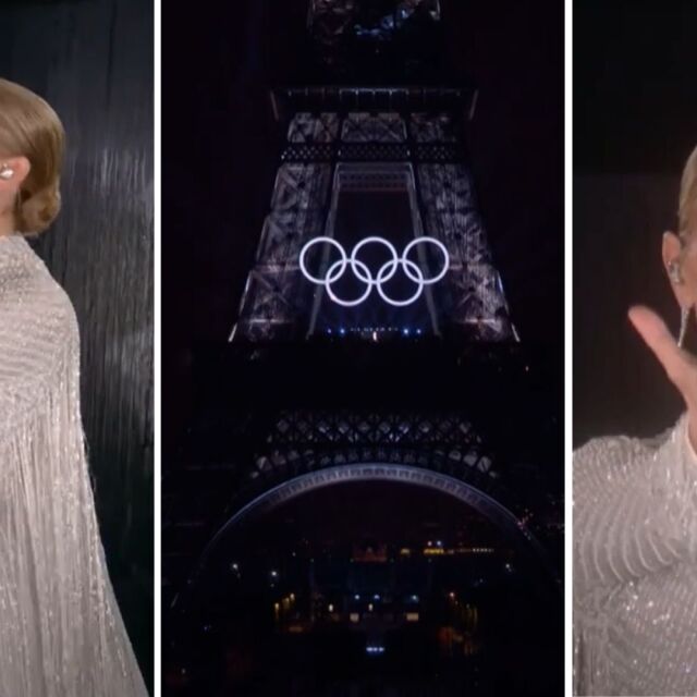 Париж настръхна! Селин Дион пя на Олимпийските игри от Айфеловата кула (СНИМКИ+ВИДЕО)