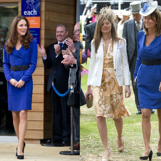 На Кейт Мидълтън или на Карол Мидълтън й отива повече роклята?