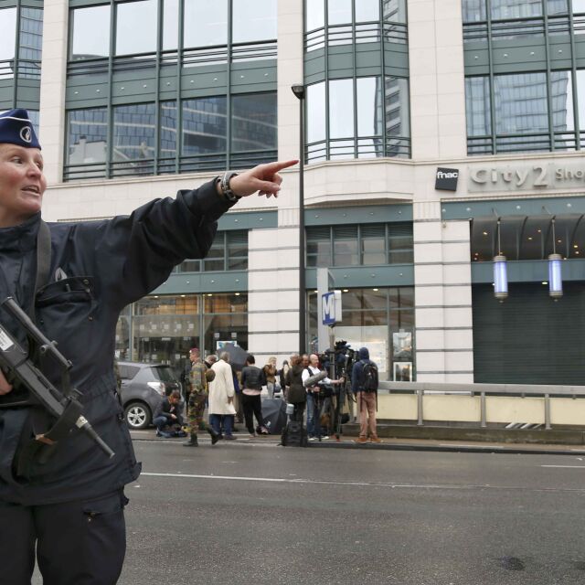 Арест и бомбена тревога в Брюксел