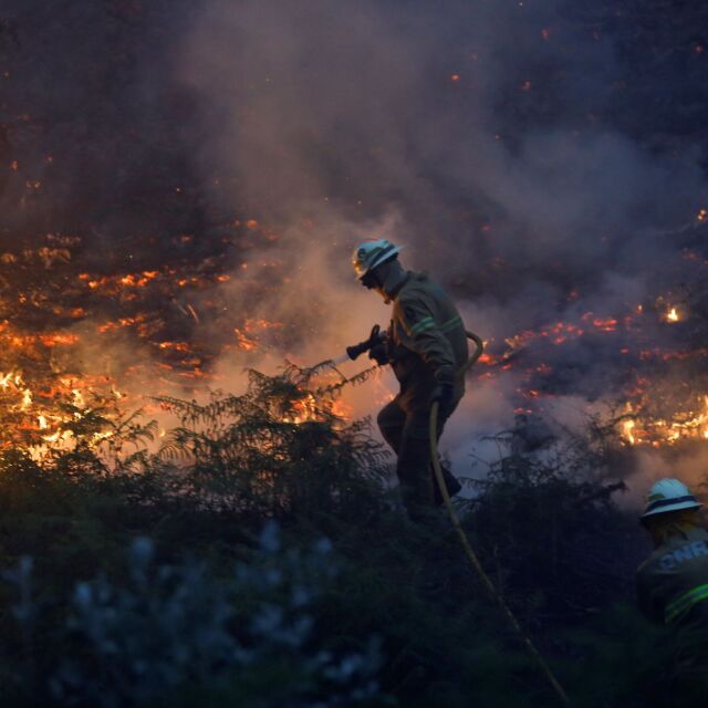 Воден резервоар спаси 12 души от огнения ад в Португалия (СНИМКИ)