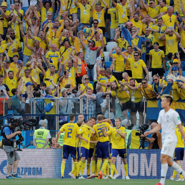 Дузпа след видеоповторение донесе победата на Швеция над Южна Корея
