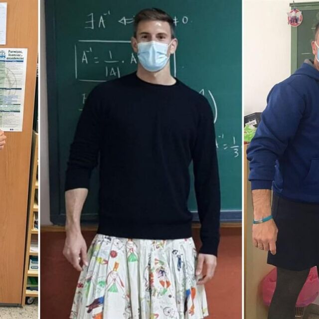Учители в Испания цял месец ще носят поли в подкрепа на изгонен ученик