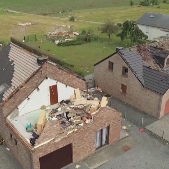 17 ранени при торнадо в Белгия