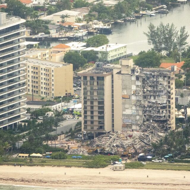Жертвите на рухналата сграда във Флорида станаха пет