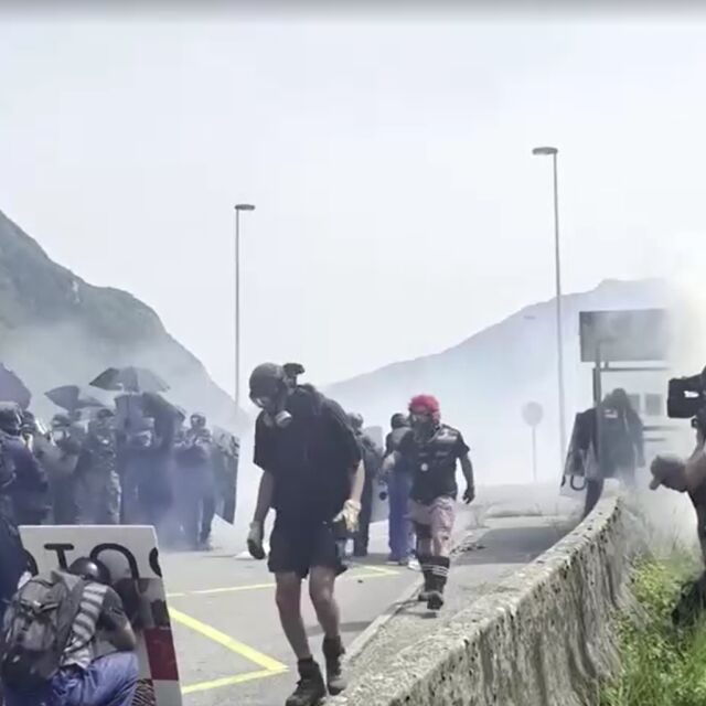 Протест за околната среда във Франция, полицията използва сълзотворен газ