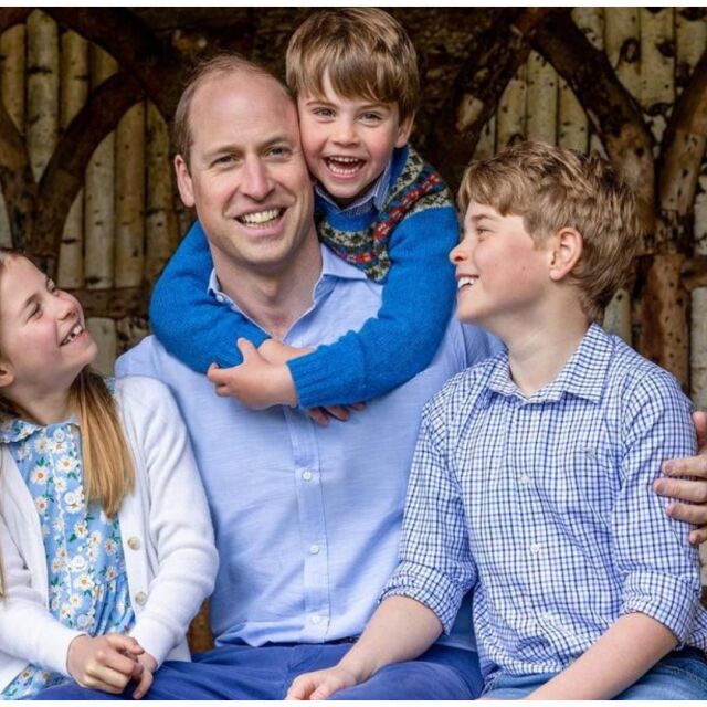Принц Уилям отбеляза Деня на бащата със сладка снимка с трите си деца