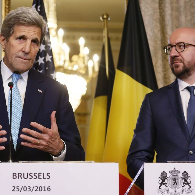 Джон Кери подкрепи Белгия след атентатите: САЩ стоят зад вас