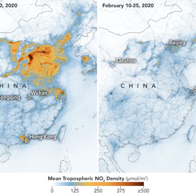 Страничен ефект: Мерките срещу коронавируса прочистиха въздуха над Китай