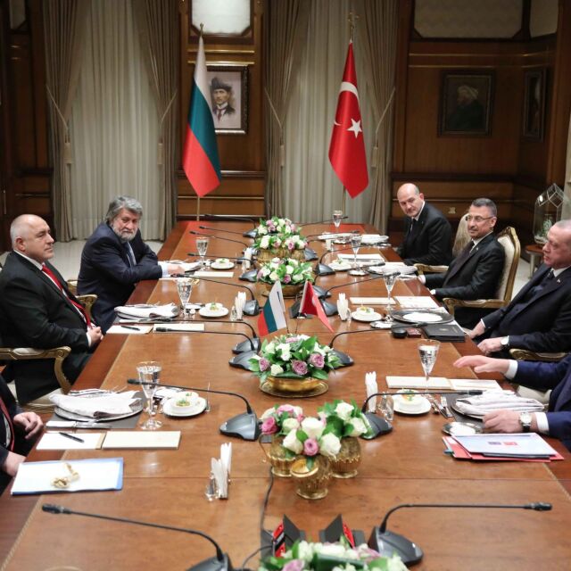 Бойко Борисов се срещна с турския президент Реджеп Ердоган