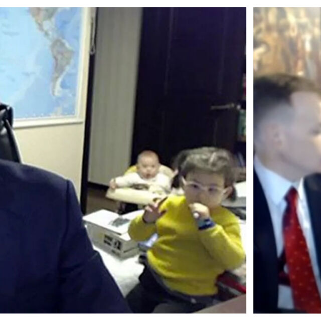 Децата, които прекъснаха интервю на живо по BBC преди 3 години, отново на екран с родителите си