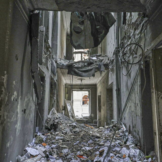 Сградата на словенското консулство в Харков е разрушена след руски ракетен удар