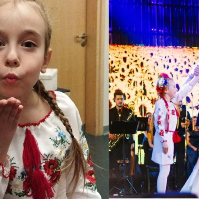 Украинското момиченце, което развълнува с песен от бомбоубежище, пя пред хиляди в Полша