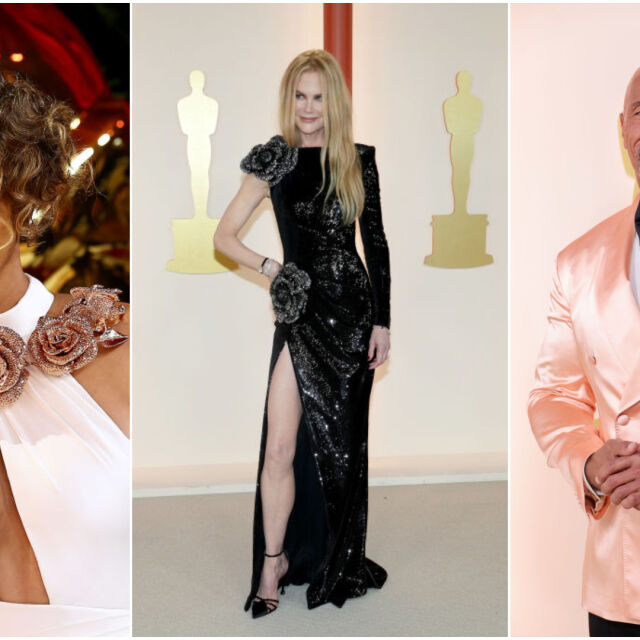 Холи Бери, Скалата, Никол Кидман - много актьори се появиха с цветя на тоалетите си на Оскарите (СНИМКИ)