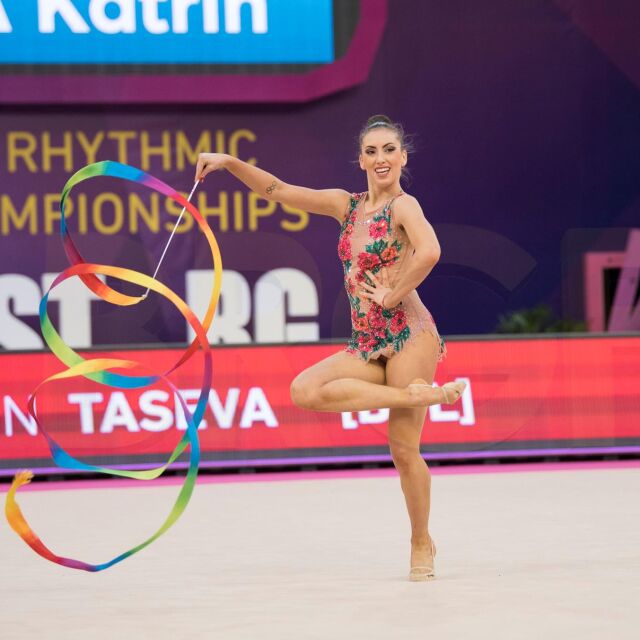 Катрин Тасева със сребро на европейското по художествена гимнастика