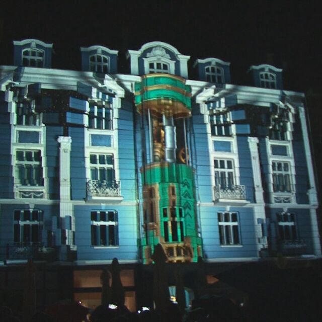 3D мапинг шоу в Пловдив: Фасади на сгради „оживяха”