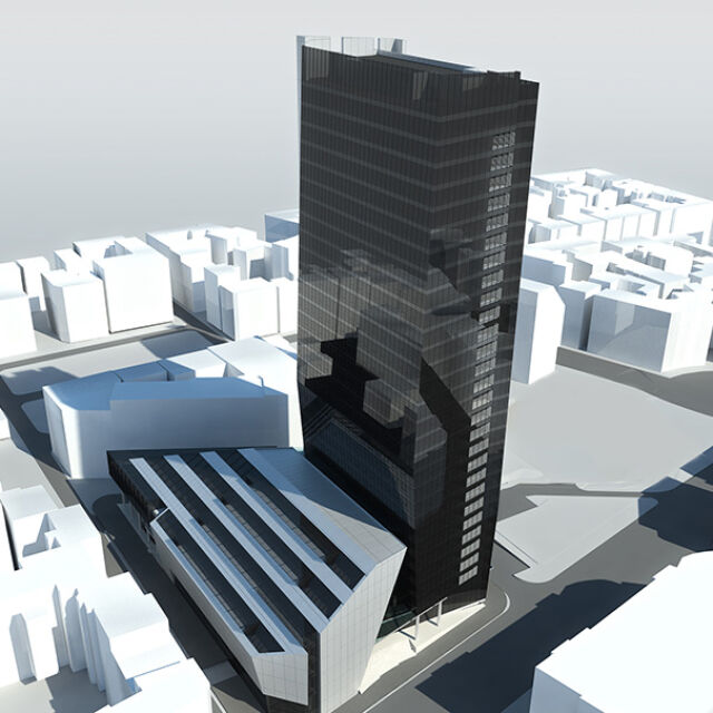 ДНСК проверява строителството на небостъргача „I Tower“ в София