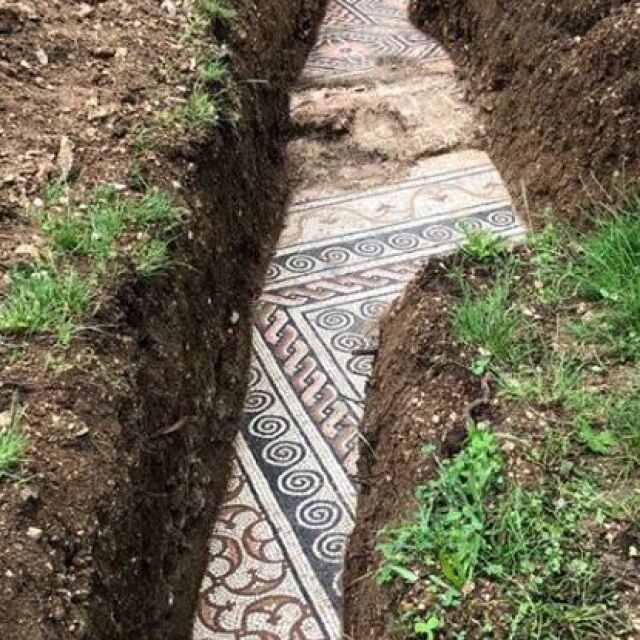 Намериха древноримска мозайка под лозе в Италия