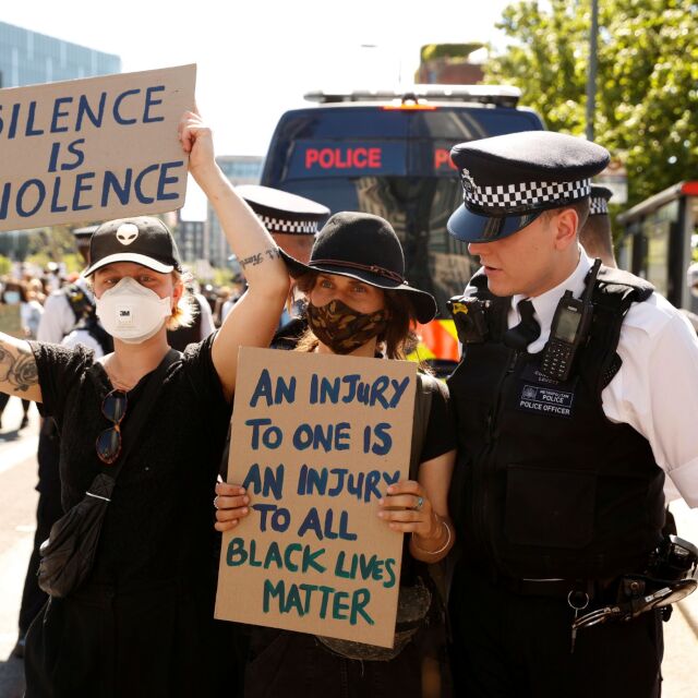 Демонстрация и в Лондон в солидарност с протестите в САЩ