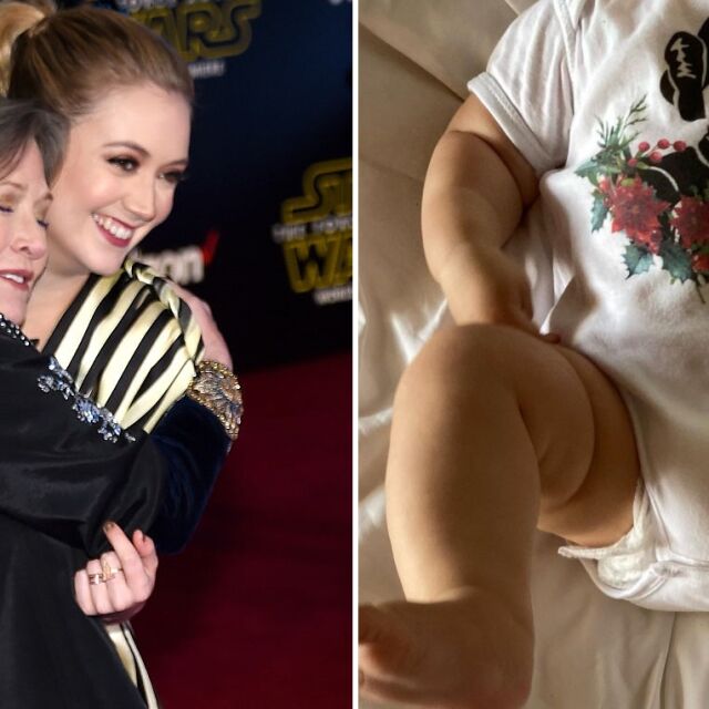 Дъщерята на Кари Фишър облече бебето си като принцеса Лея