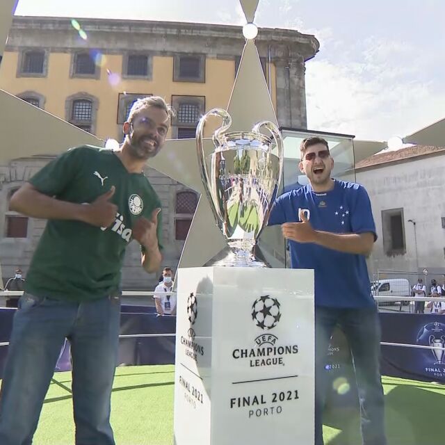 Трофеят в Шампионската лига - на разположение на феновете (ВИДЕО)