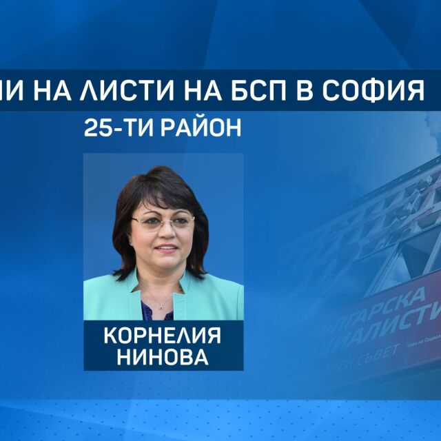 БСП подреди листите за предсрочните избори в София