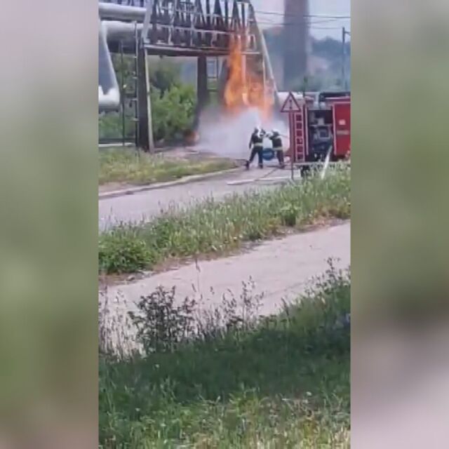 Взрив на газопровод на ключово кръстовище във Враца (СНИМКИ и ВИДЕО)