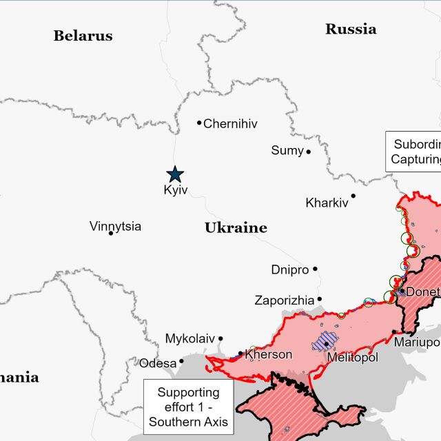 Нови карти показват украинските територии, превзети от руските сили
