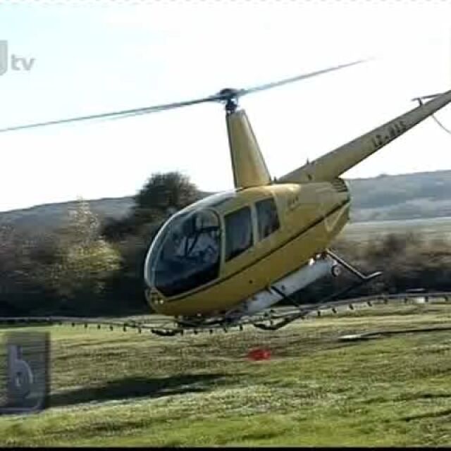 Частен хеликоптер падна край хасковско село