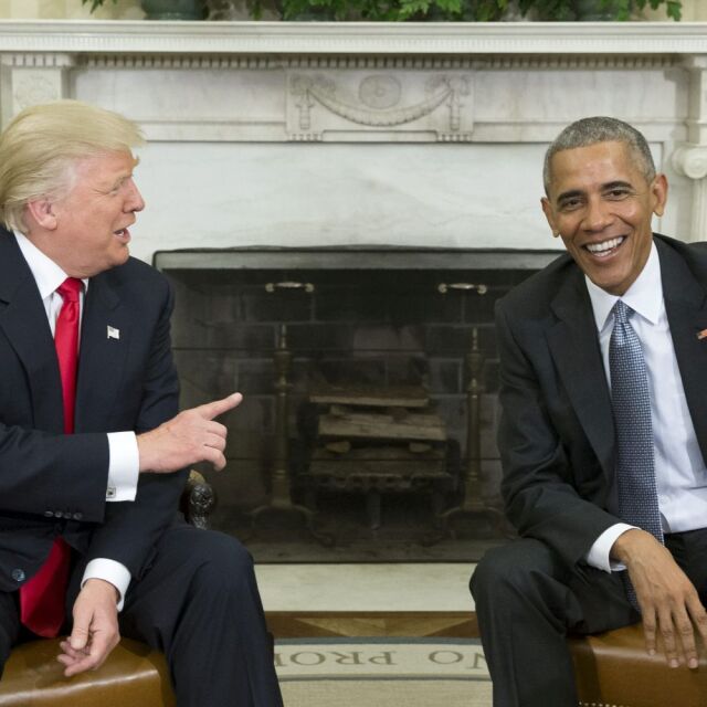 Барак Обама се срещна с Доналд Тръмп и определи разговора като "чудесен" (СНИМКИ)