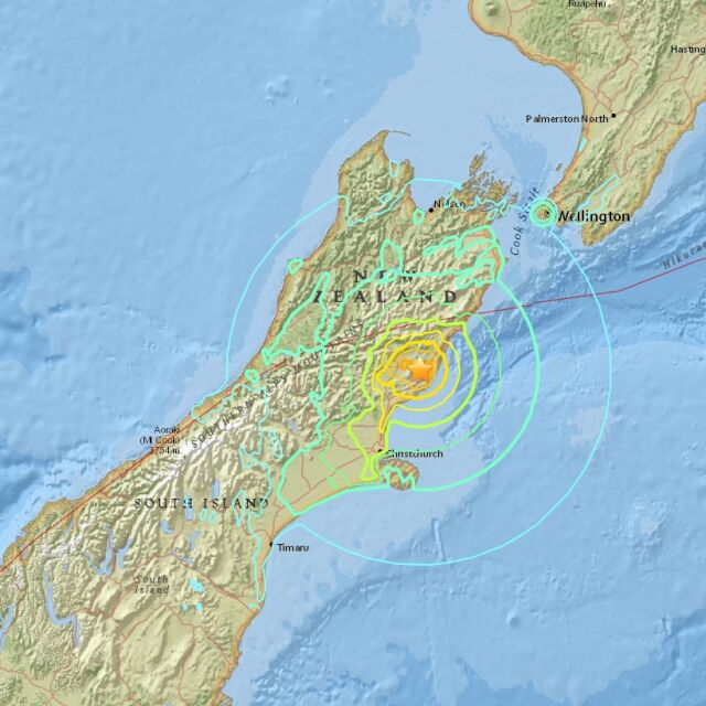 Земетресение с магнитуд 7,8 разлюля Нова Зеландия