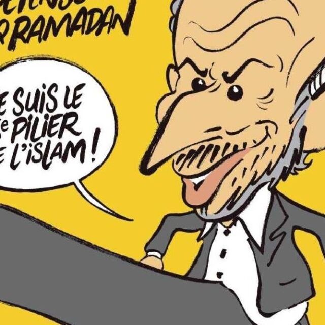 "Шарли ебдо" подава жалба заради заплахи след публикувана карикатура на теолог