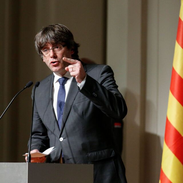 Бившият каталунски премиер Карлес Пучдемон с първи публични изяви