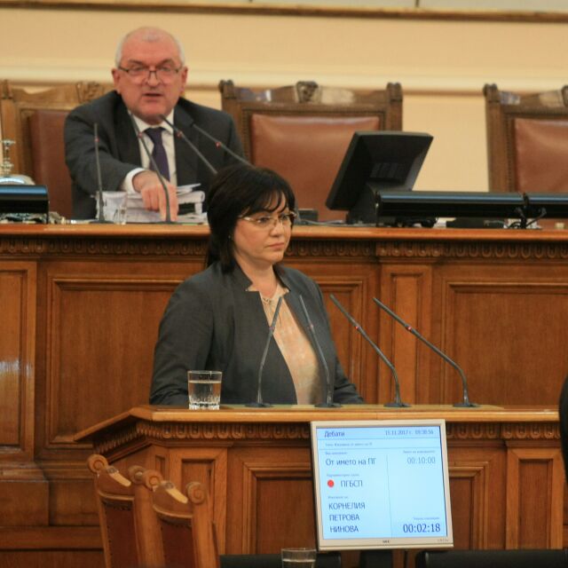 Скандал в парламента: Изгониха Корнелия Нинова от пленарната зала