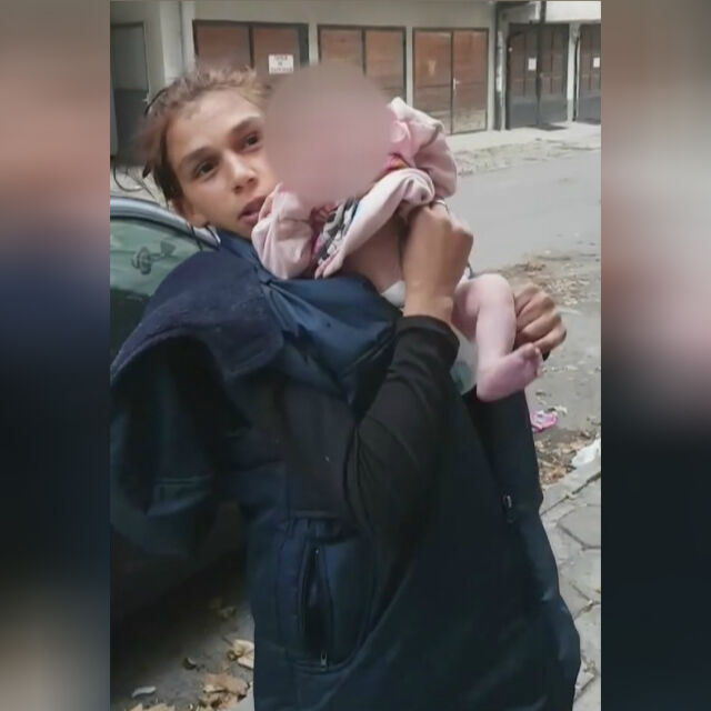 Видео на полуголо бебе на улицата задейства полицията и социалните 